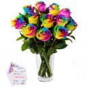 send rainbow roses to dhaka, bangladesh