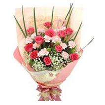 Send Pink Carnations & Red Rose to Dhaka in Bangladesh