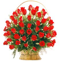 Send 50 Roses Basket to Dhaka in Bangladesh