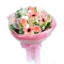 Send Pink Roses,Gerberas and White lilies to Dhaka in Bangladesh