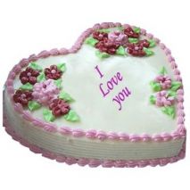 Send 4.4 Pounds Vanilla Heart Shape Cake by Swiss Cake to Dhaka in Bangladesh
