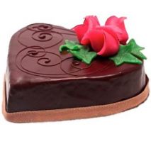 Send 2.2 Pounds Chocolate Heart Shape Cake by Swiss Cake to Dhaka in Bangladesh