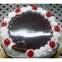 Send 2.2 Pounds Black Forest Round Cake by Yummy Yummy to Dhaka in Bangladesh