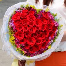 Send 50 Red Roses in Heart Shape to Dhaka