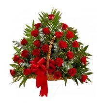 Send Basket of 15 Red Roses to Dhaka in Bangladesh