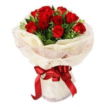 Send 12 Red Rose in Bouquet to Dhaka in Bangladesh