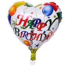 Send 1 piece heart shape mylar Birthday balloon to Dhaka in Bangladesh