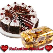 Valentines Day Cake with Ferrero Rocher Chocolate to dhaka