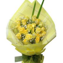 Send 30 Yellow Roses in Bouquet to Dhaka