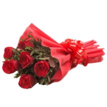 Red Roses With Red Bouquet