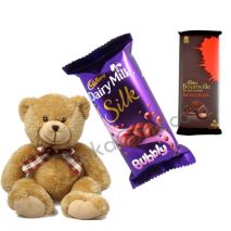 Small Teddy Bear W/ Bournville chocolate & DAIRY MILK Chocolate