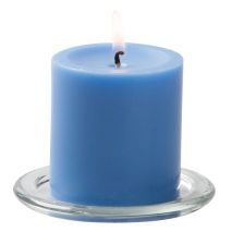 blue glass candle send to dhaka