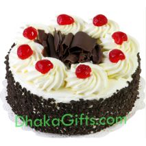 send hot 2 pounds special black forest round cake to dhaka