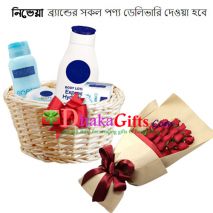 send women's skin care gift basket to dhaka