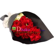24 roses mail send to dhaka