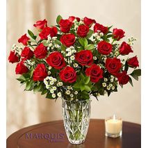 Send Beautiful Love 24 Red Roses with FREE vase to Dhaka in Bangladesh