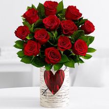 12 Romantic Love Red Roses Send to dhaka,send to bangladesh