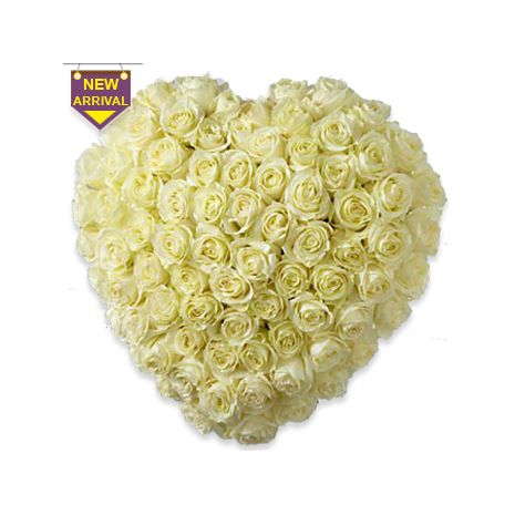 Send White Roses Purity Of Love to Dhaka in Bangladesh
