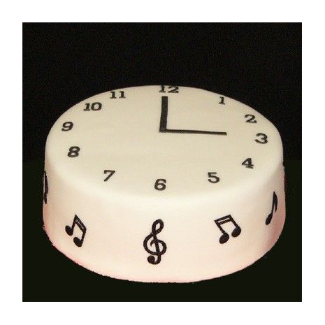 Send 2.2 Musical Vanilla  Clock Cake by Skylark to Dhaka in Bangladesh