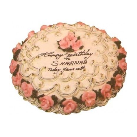 Send 3.3 pounds vanilla round shape cake by Swiss Cake to Dhaka in Bangladesh
