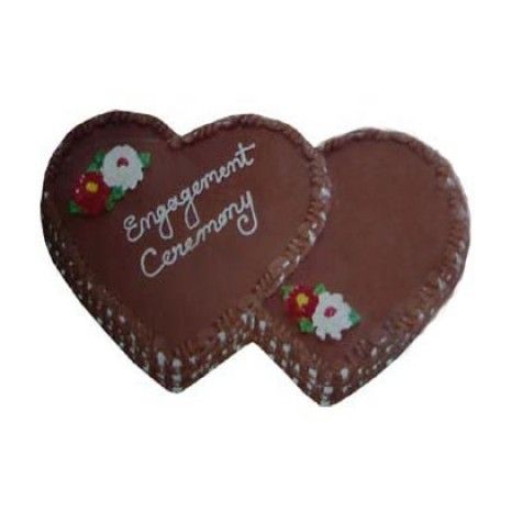 Send 6.6 Pounds Chocolate Double Heart Shape Cake by Swiss Cake to Dhaka in Bangladesh