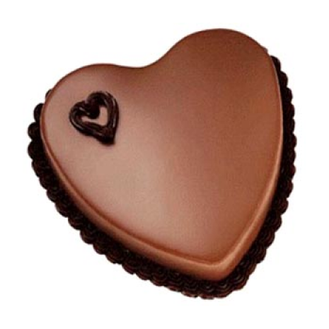 Send 3.3 Pounds Rich Chocolate Heart shape Cake by Yummy Yummy to Dhaka in Bangladesh
