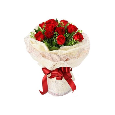Send 12 Red Rose in Bouquet to Dhaka in Bangladesh