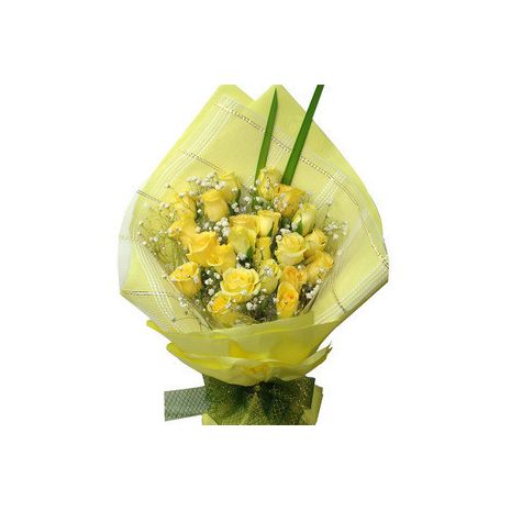 Send 30 Yellow Roses in Bouquet to Dhaka