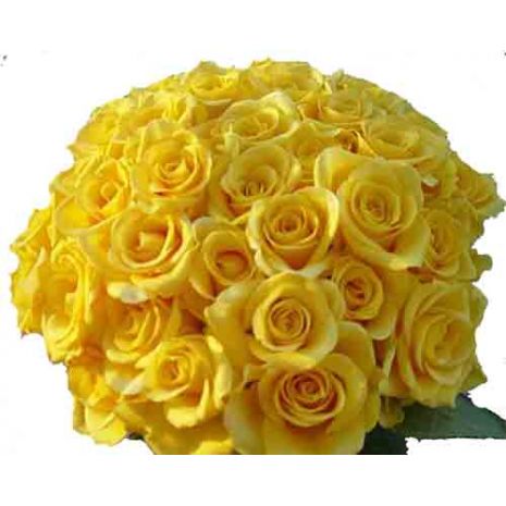 Send 100 Yellow Roses in Bouquet to Dhaka