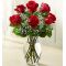 Send 6 Red Roses in FREE vase to Dhaka in Bangladesh