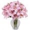 Send Pink Lilies with vase to Dhaka in Bangladesh