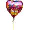 Send 1 piece heart shape mylar Birthday balloon with the text of Happy Birthday to Dhaka in Bangladesh