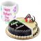 mothers day mug with chocolate and vanilla mix cake dhaka